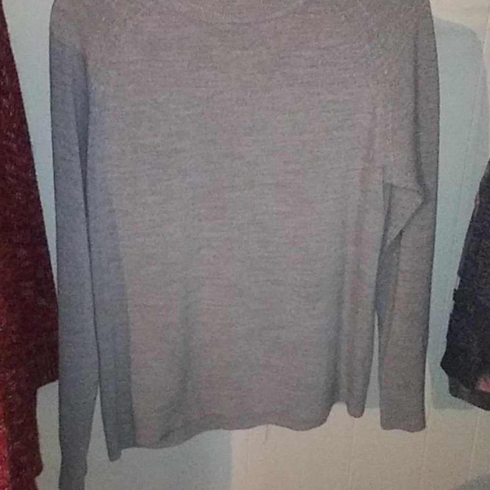 Grey choker sweater